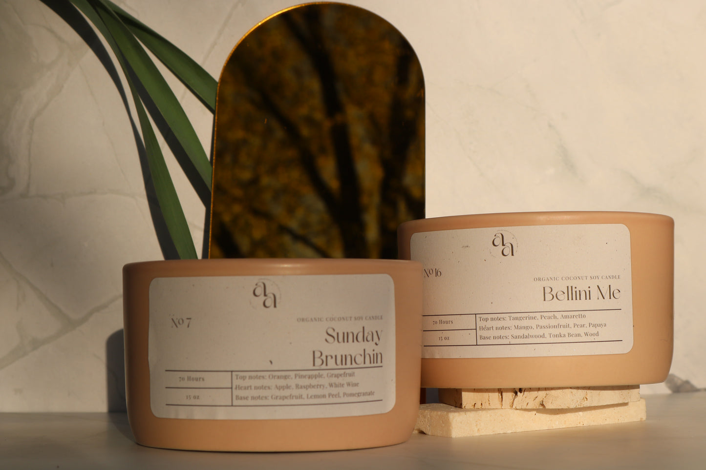 Hand Poured Coconut Soy Wooden Wick Candles: Sunday Brunchin