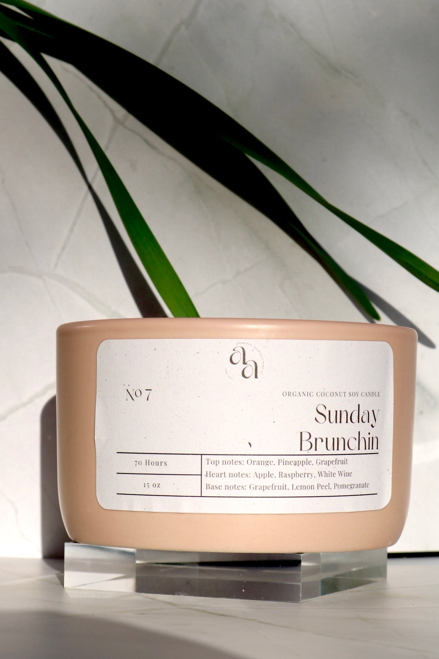 Hand Poured Coconut Soy Wooden Wick Candles: Sunday Brunchin